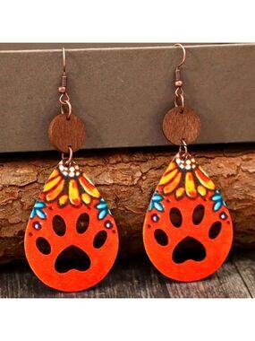 Boho Flower Fall Pet Lovers Earrings